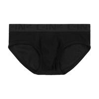 C-IN2夏季新品内裤男棉氨纶运动吸汗U凸弹力性感低腰三角裤2913RT 黑色001- 1条 L 适合2尺6-2尺7腰围(34-36码)