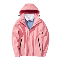 Simboo秋冬软壳冲锋衣男女单层不加绒冲锋衣外套女开衫防风时尚户外风衣 6266黑色-女 L