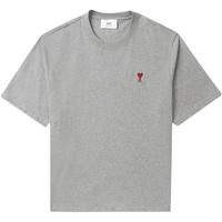 IT AMI男装宽松短袖T恤日常基础款爱心logo装饰半袖BFUTS0ML