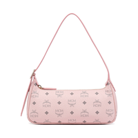 【重磅】MCM AREN 小号轻雾粉腋下包HOBO法棍背提包女包