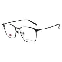 Levi's/李维斯 免费配镜 眼镜框+依视路钻晶膜岩1.56镜片 依视路钻晶膜岩1.56/-800度内 003黑色