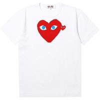 COMME des GARÇONSIT CDG PLAY COMME des GARCONS川久保玲男装短袖T恤红色爱心装饰