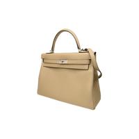 Hermes 爱马仕 女士 马尔法米色Kelly 32凯莉包手提包 KY