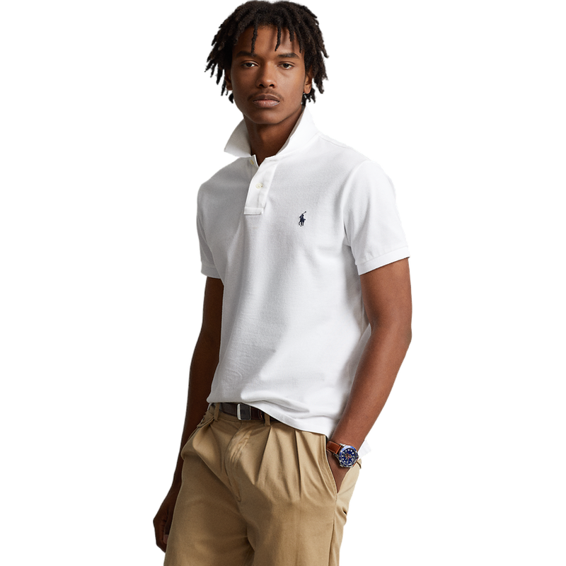 Ralph Lauren/拉夫劳伦男装 经典款修身网格短袖网球衫RL12673