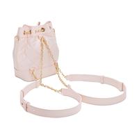 CHARLES&KEITH秋季女包CK2-10701506绗缝菱格链条水桶包双肩包女