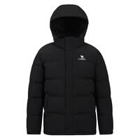 骆驼(CAMEL)白鸭绒羽绒服防风雨水加厚抗寒面包服外套冬季M13CAKI034A 034B幻影黑 S