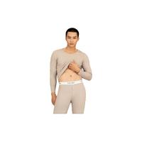 Calvin Klein【热引力】CK内衣24秋冬男士单向导湿舒暖内衣长裤套装 男士套装-OQ9-丁香灰 XL+XL