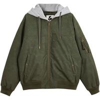 杰克·琼斯（JACK&JONES）杰克琼斯冬季款男士羽绒服连帽可脱卸多口袋罗纹鸭绒羽绒服外套男 黑色E41 黑色E41 1