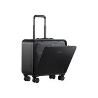 途加（TUPLUS）登机箱 全铝镁合金男女密码拉杆箱 静音万向轮行李箱便携小型旅行箱 16英寸皮箱 曜石黑
