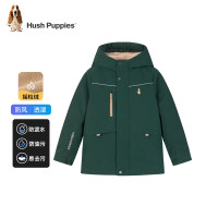 今日必买、保暖服饰：Hush Puppies 暇步士 男女大童简约时尚加厚风衣外套