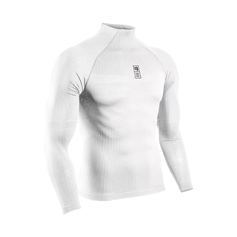 COMPRESSPORT跑步运动训练越野3D长袖110g保暖透气贴身层上衣 黑 L/XL