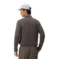 Saucony索康尼针织立领透气常规男长袖针织衫半开长T卫衣 姜饼橙 M