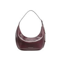 CHARLES & KEITH 复古柔软 女士斜挎包 Wineberry Red紫红色 中包