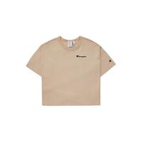  ChampionT恤2021春夏新款刺绣小Logo山水剪影短袖女式T恤潮牌 EW-TTS22 卡其 M