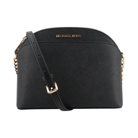 MICHAEL KORS 迈克·科尔斯 ET SET TRAVEL系列 女士单肩贝壳包 35S9GTVC2L BLACK 黑色 中号
