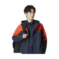 Jack Wolfskin狼爪冲锋衣男22秋冬新品户外防水透气夹棉三合一夹克外套5029131 5029131-3017/橙红色 L  180/100A