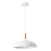 乔乐 餐厅吊灯全光谱LED办公室商场店铺单头现代简约吊灯饭馆吧台 白色35cm(配7w白光LED灯泡)