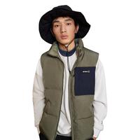 XTEP 特步 羽绒服男保暖马甲外套877427260093 苔墨绿 XL