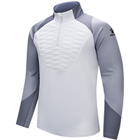 KELME/卡尔美 套头衫男足球训练服跑步卫衣半拉链夹棉上衣 高级灰 3XL