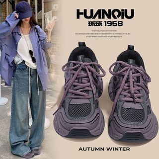  HUANQIU/环球 透气 女士运动鞋  38 (240mm) 紫色