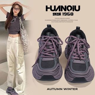  HUANQIU/环球 透气 女士运动鞋  38 (240mm) 紫色