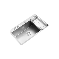 箭牌(ARROW) 厨房卫浴手工纳米水槽加厚304不锈钢一体盆洗碗池洗菜盆大单槽 304防爆纳米深槽75*45无龙头