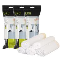 EKO垃圾袋 自动收口加厚点段抽绳大号家用手提塑料袋物业收纳袋 B款-5卷装【7-9升】