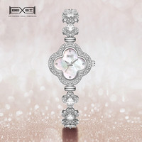 BEXEI 手表女小巧精致石英女表女士手链表送闺蜜女生女朋友 尊贵银