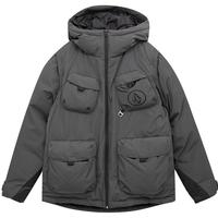 VOLCOM钻石户外连帽羽绒服冬季保暖可拆卸羽绒马甲背心外套
