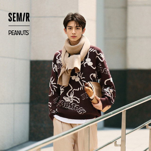 Semir 森马 IP联名系列 青年男士针织衫 10-1724107204
