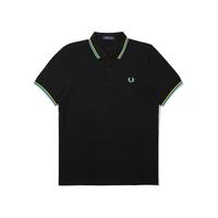 FRED PERRY男士POLO衫春季商务休闲麦穗短袖重磅多彩T恤M3600OR0