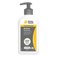 CancerCouncil面部身体防晒霜SPF50+户外活力清爽军训隔离霜 200ml
