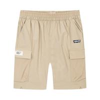 Levi's李维斯童装男童梭织短裤2024夏季四面弹儿童运动休闲裤 狩猎卡其 130/56