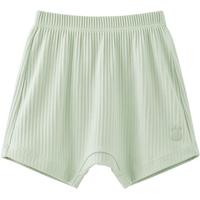 微狮牧尼婴幼儿莫代尔短裤夏季薄款男女宝宝透气休闲裤子小童夏天 绿色 80cm