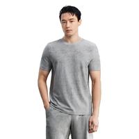 依文（EVE）男士T恤时尚印花春夏24圆领套头半袖户外休闲短袖EF641096 灰色 M
