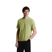 URBAN REVIVO 夏季男装休闲肌理感舒适棉质圆领短袖T恤 UMF440041 黄绿 XS