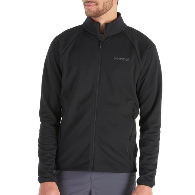 Marmot 男士 抓绒外套 Leconte 抓绒夹克 Black 尺码X-Large