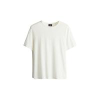H&M2024夏季男装时尚休闲百搭标准版型亚麻混纺T恤1220315 白色 165/84 XS