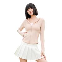 MissWiss【谢娜同款】修身防晒服女夏季显瘦速干防晒衣防紫外线凉感外套 柔雾粉 XL