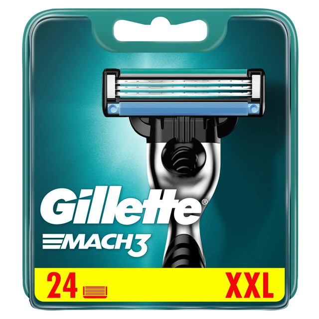 Gillette 吉列 Mach3 男士剃须刀刀片 24 片替换刀片