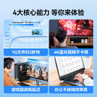 山泽白色网线千兆家用超六类6五5类10米网络宽带路由器电脑连接线 8m