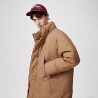 保暖服饰：LACOSTE 法国鳄鱼 中长款高充绒保暖立领羽绒服