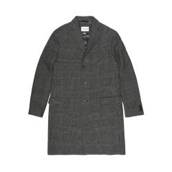 LACOSTE 羊毛混纺苏格兰格纹男士大衣 BH8419