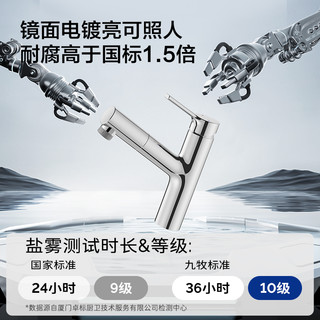 JOMOO九牧店卫浴水龙头抽拉式冷热合一面盆防溅洗脸双模漱口