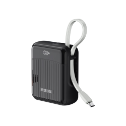 京选 35W自带线 3C充电宝  10000mAh 黑色