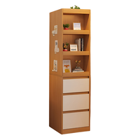 欧意朗书架落地置物架靠墙一体小户型简易书柜储物柜家用卧室多层收纳柜