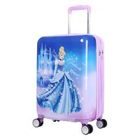 Disney 迪士尼儿童拉杆箱女行李箱万向轮登机箱可爱卡通小孩旅行箱 仙蒂公主20英寸 DSXD-1803-000820