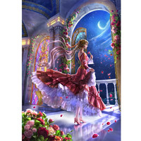 御贡坊1000片木质拼图成人高难度创意潮diy男女孩儿童玩具 灰姑娘1号 椴木拼图2000片分区版