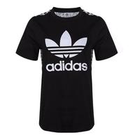 adidas阿迪达斯官网 三叶草 TSHIRT GRAPHIC 女装短袖T恤DY0883 34 黑/白