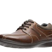 Clarks 其乐 男士 Cotrell Walk牛津鞋德比鞋 舒适低帮皮鞋 步行休闲 Tobacco 41 (8 US) 宽版